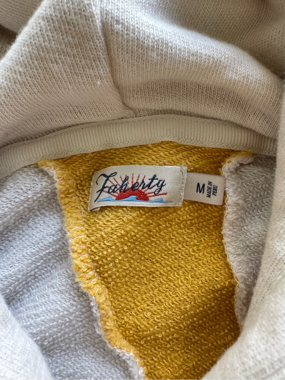 Faherty Soleil Cotton Hoodie - Medium - Picture 7 of 7